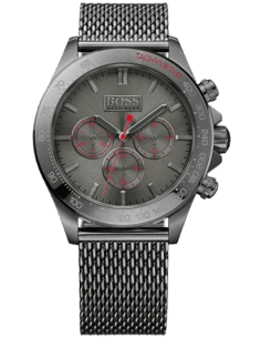 Montre Homme Hugo Boss 1513443 Cadran Gris 44mm Maille Milanaise Acier