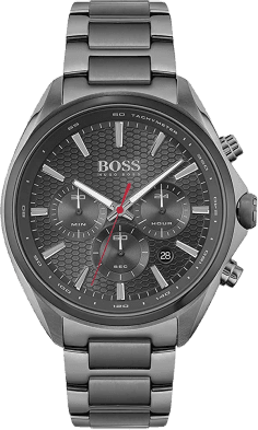 Montre Homme Hugo Boss Distinct Chrono 1513858 - Chronographe Quartz Gris Acier