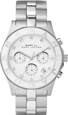 Montre Femme Marc Jacobs MBM3080 Chronographe Acier Argenté