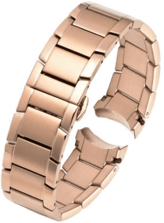 Bracelet de montre Emporio Armani AR2452 en acier or rose 22mm