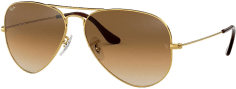 Lunettes de soleil Ray-Ban Aviator RB3025 001/51 dorés verres dégradés