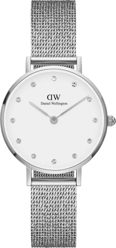 Montre Femme Daniel Wellington DW00100602 Cadran Blanc 28mm Acier Argent