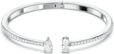 Bracelet manchette Swarovski Attract Blanc Rhodié - Réf. 5556912 - Pour femme