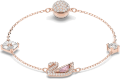 Bracelet Swarovski Dazzling Swan pour Femme, Or Rose, Réf. 5472271