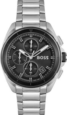 Montre Homme Hugo Boss Athleisure Volane 1513949 Cadran Noir Bracelet Acier