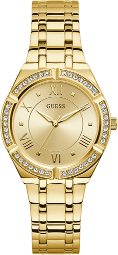 Montre Guess GW0033L2 pour Femme - Boîtier et Bracelet Acier Doré avec Strass