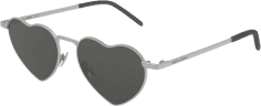 Lunettes de soleil Saint Laurent LouLou SL 301 forme coeur monture métal