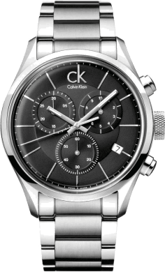 Montre Homme Calvin Klein K2H27104 Chronographe Cadran Noir Acier