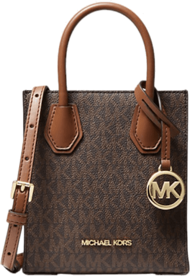 Très petit sac à main Michael Kors Mercer à bandoulière en cuir monogramme grainé Safiano