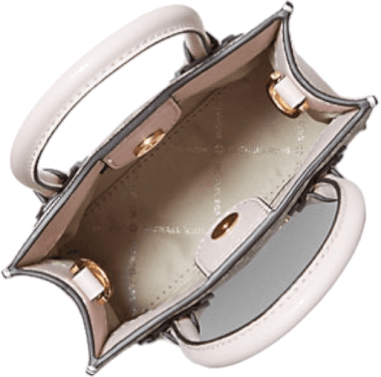 Très petit sac à main Michael Kors Mercer à bandoulière en cuir monogramme grainé Safiano