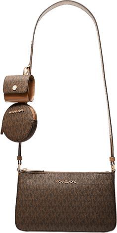 Petit sac Michael Kors à épaule Jet Set Travel à logo et à pochettes