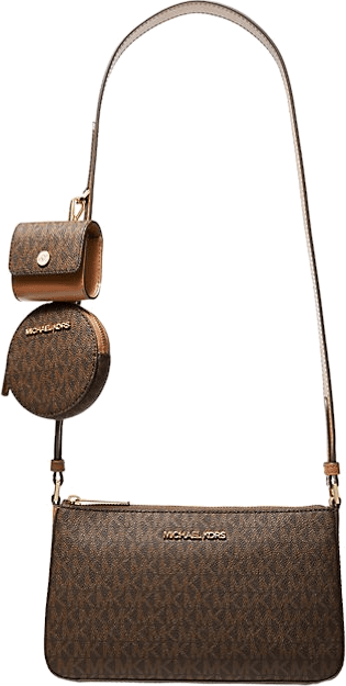 Petit sac Michael Kors à épaule Jet Set Travel à logo et à pochettes