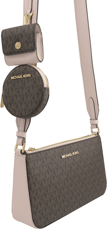 Petit sac Michael Kors à épaule Jet Set Travel à logo et à pochettes