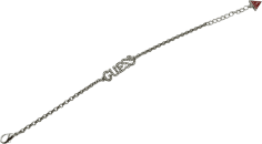 Bracelet Guess 109800 en métal argenté pour femme, ajustable et serti de cristaux