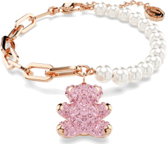 Bracelet Swarovski 5669169 Ours Teddy en or rose pour femme
