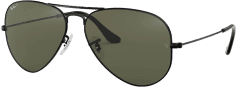 Lunettes de soleil Ray-Ban Aviator Large Metal RB3025 002/58 noires polarisés
