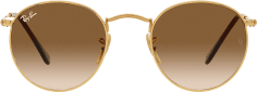Lunettes de soleil Ray-Ban Round Metal RB3447 001/51 rondes marron