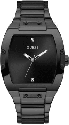 Montre Homme Guess Phoenix GW0387G3, Cadran et Bracelet Acier Noir