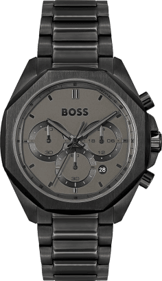 Montre Homme Hugo Boss Cloud Black 1514016 - Cadran noir, bracelet acier inoxydable