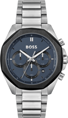 Montre Hugo Boss Cloud 1514015 pour Homme - Cadran Bleu, Bracelet Acier