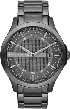 Montre Homme Armani Exchange Hampton AX2135, bracelet acier gris et cadran gris