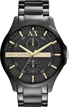 Montre Homme Armani Exchange AX2121 Hampton - Cadran et bracelet acier noir