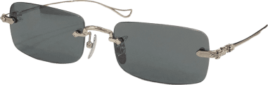 Lunettes de soleil Chrome Hearts rectangulaires Sinnergasm-A monture métallique fine