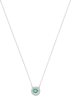 Collier Swarovski Sparkling Dance 5496308 pour Femme - Vert et Métal Rhodié