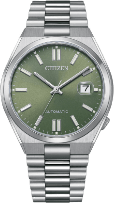 Montre Citizen Tsuyosa NJ0158-89Z Automatique - Cadran Vert Soleillé - Homme