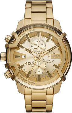 Montre Diesel DZ4573 Homme en Acier Doré Jaune 48mm