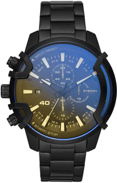 Montre Diesel DZ4529 Chronographe Homme en Acier Noir et Doré
