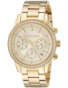 Montre Michael Kors MK6356 Ritz en Acier Doré et Cristaux