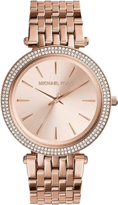 Montre Michael Kors Darci MK3192 ornée de cristaux en acier or rose