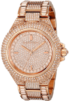Montre Michael Kors MK5862 en Acier Doré Rose Pavée de Cristaux