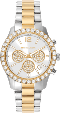 Montre Michael Kors MK7415 Femme - Chronographe Quartz en Acier Argenté et Doré