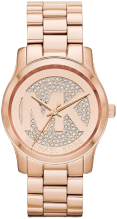 Montre Femme Michael Kors MK5853 Runway Or Rose avec Initiales MK