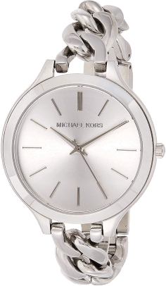 Montre Femme Michael Kors MK3279 Runway - Cadran et Bracelet Chaîne en Acier Argenté