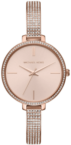 Montre Michael Kors MK3785 Or Rose et Acier Sertie de Diamants