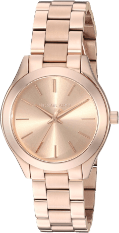 Montre Femme Michael Kors MK3513 - Boîtier et Bracelet Or Rose, Cadran Champagne