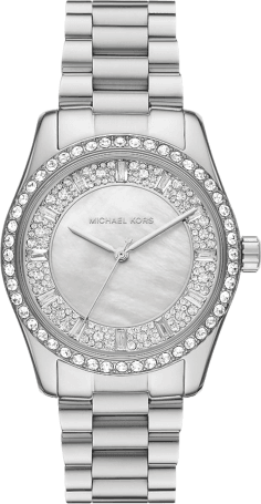 Montre Femme Michael Kors Lexington MK7445 Cadran Argent Pavé & Bracelet Acier