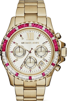 Montre Michael Kors MK5871 Everest en Acier Argenté et Lunette Sertie