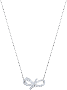 Collier Swarovski Lifelong Bow 5440643 en plaqué rhodium argent pour femme