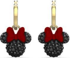 Boucles d'oreilles Swarovski Minnie 5566692 plaqué or noir pour femme