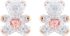 Boucles d'oreilles Swarovski Teddy 5447445 en plaqué or rose et cristaux pour femme
