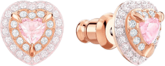 Boucles d'oreilles Swarovski One 5446995 en plaqué or rose avec cristaux blancs pour femme