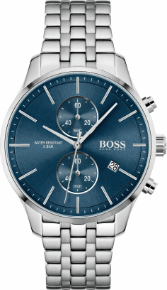 Montre Homme Hugo Boss Associate 1513839 - Chronographe Cadran Bleu Acier