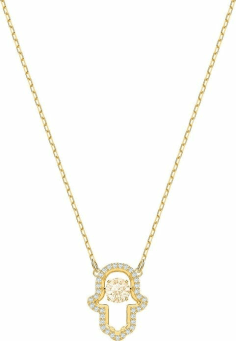 Collier Swarovski Luckily Hamsa Hand 5448612 en plaqué or pour femme