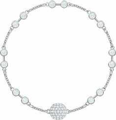 Bracelet Swarovski Remix 5432774 en métal plaqué rhodium avec cristaux blancs - Pour Femme