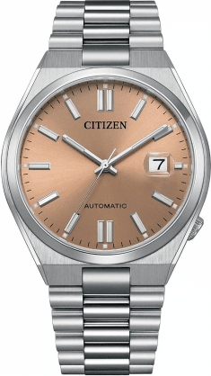 Montre Citizen Automatique NJ0158-89Y pour Homme - Cadran Rose Pantone, Acier