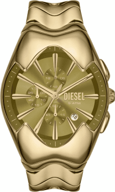 Montre Diesel DZ4681 Unisexe - Boîtier et bracelet acier inoxydable doré, cadran multifonction
